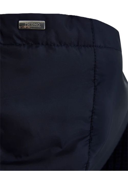 Hooded cardigan HERNO | MC000195U702729290 BLU SCURO